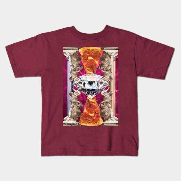 Rape of the Sabine Pizza Kids T-Shirt by STORMYMADE